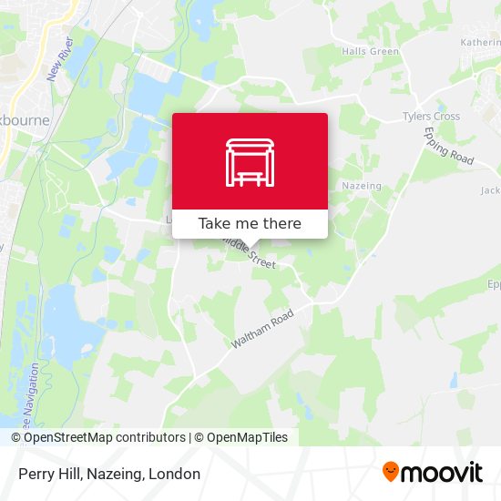 Perry Hill, Nazeing map