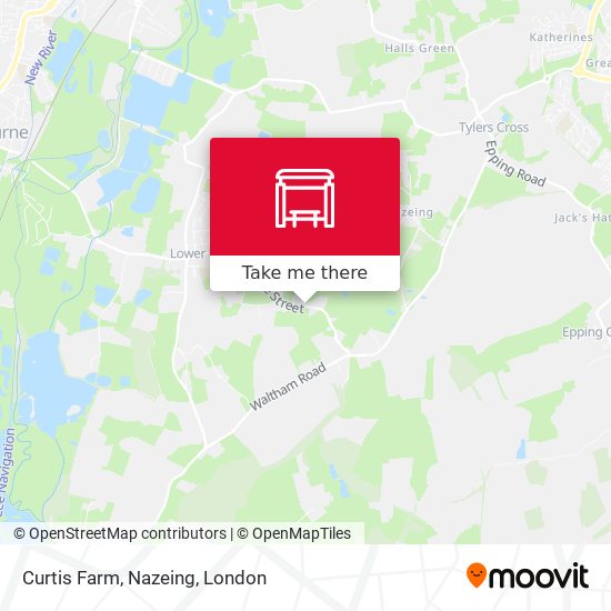 Curtis Farm, Nazeing map