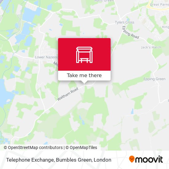 Telephone Exchange, Bumbles Green map