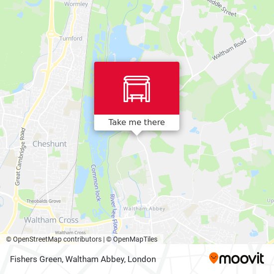Fishers Green, Waltham Abbey map