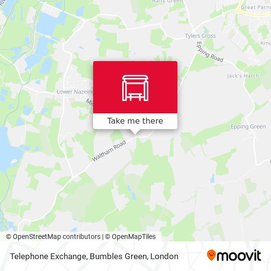Telephone Exchange, Bumbles Green map