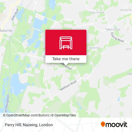 Perry Hill, Nazeing map