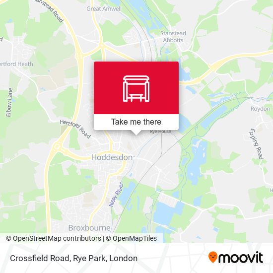 Crossfield Road, Rye Park map