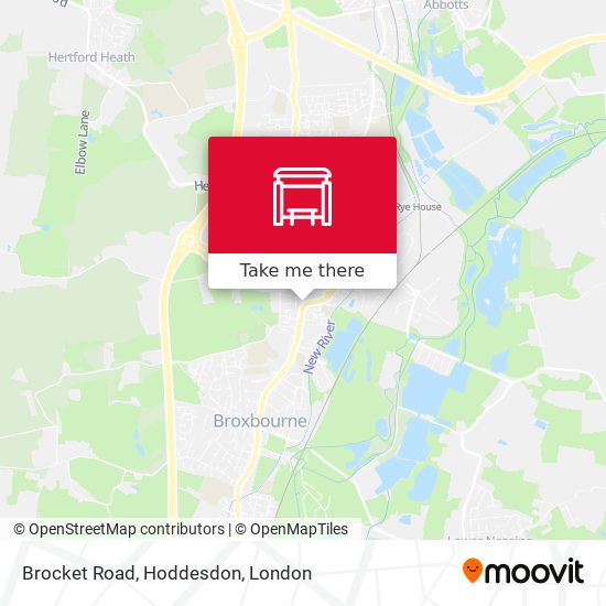 Brocket Road, Hoddesdon map