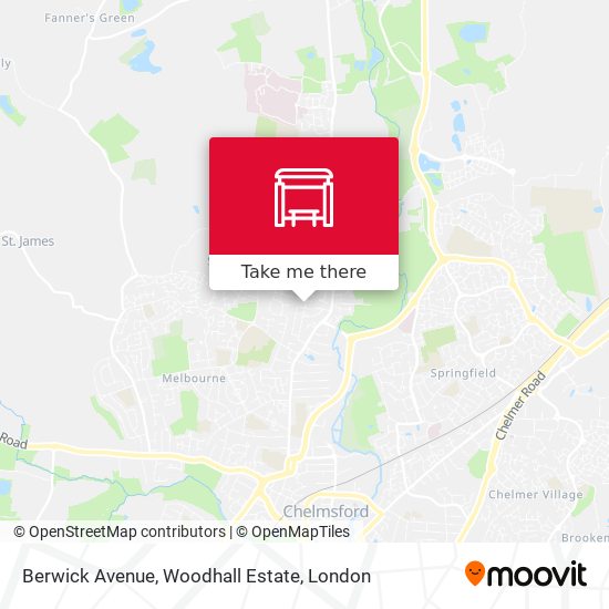 Berwick Avenue, Woodhall Estate map