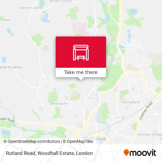 Rutland Road, Woodhall Estate map