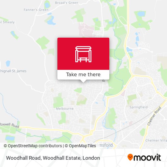 Woodhall Road, Woodhall Estate map