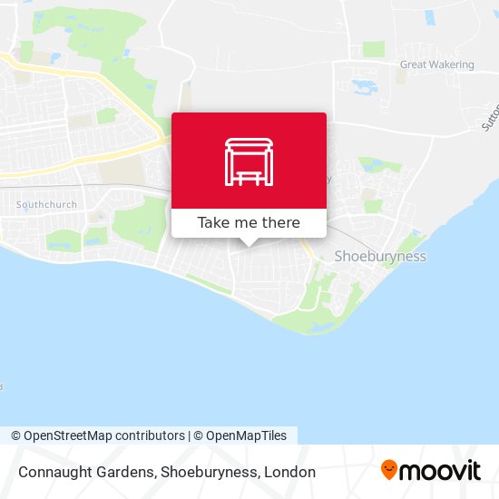 Connaught Gardens, Shoeburyness map