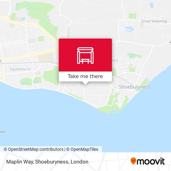 Maplin Way, Shoeburyness map