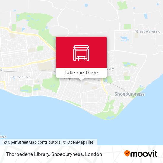Thorpedene Library, Shoeburyness map