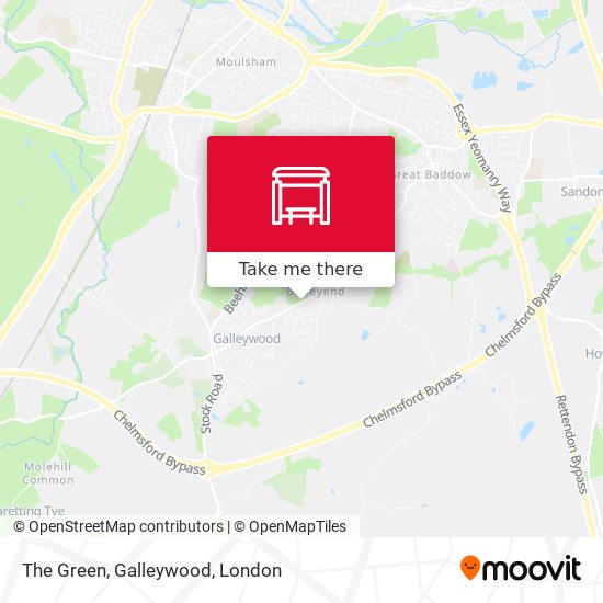 The Green, Galleywood map