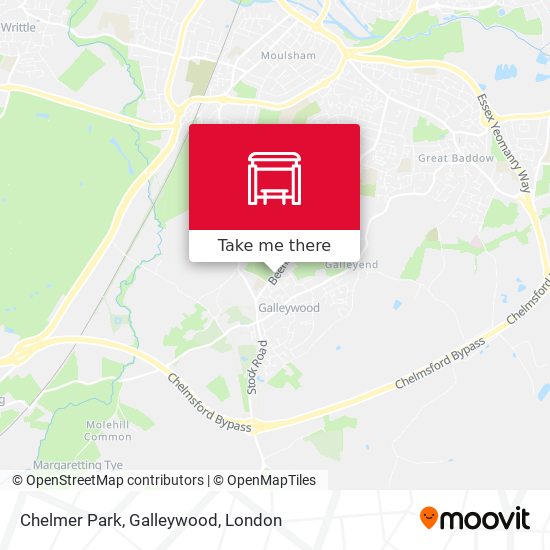 Chelmer Park, Galleywood map