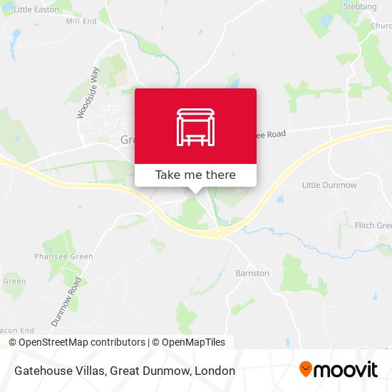 Gatehouse Villas, Great Dunmow map