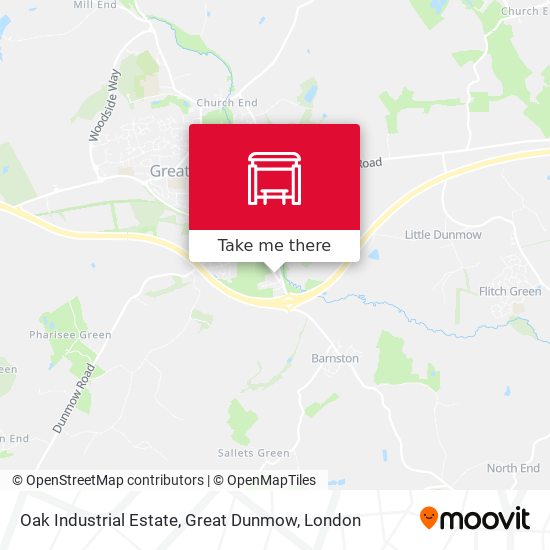 Oak Industrial Estate, Great Dunmow map