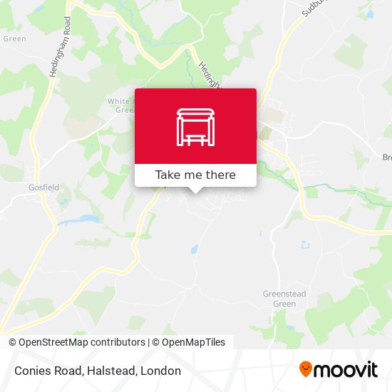 Conies Road, Halstead map