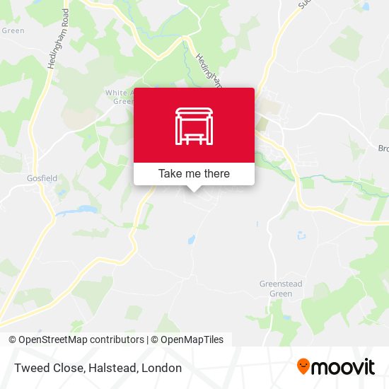 Tweed Close, Halstead map