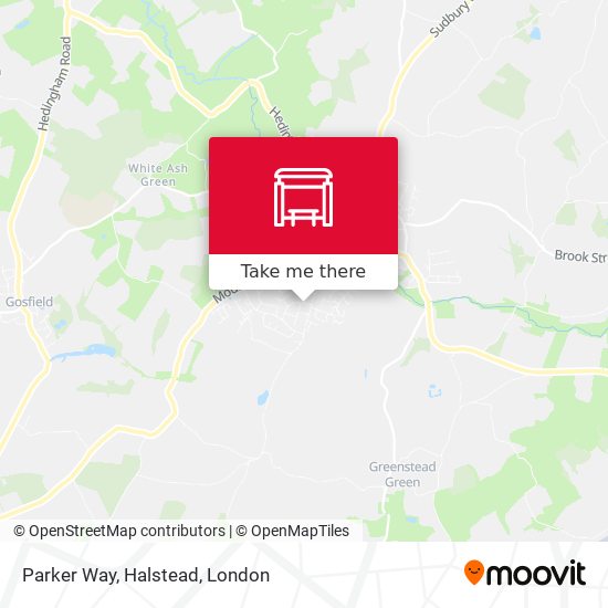 Parker Way, Halstead map