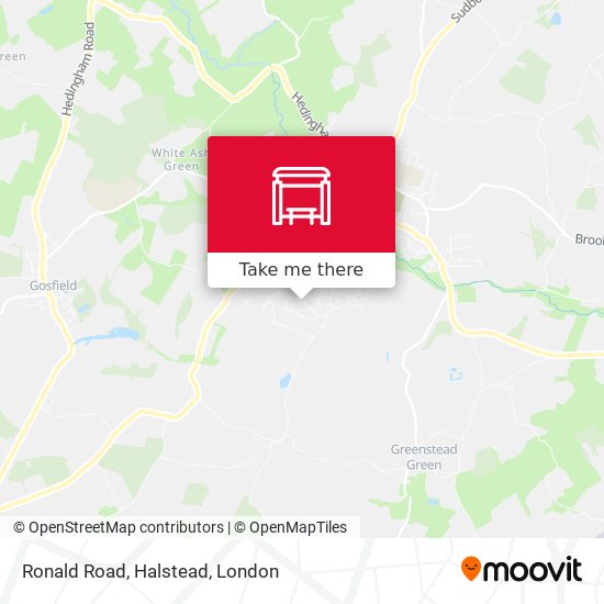 Ronald Road, Halstead map