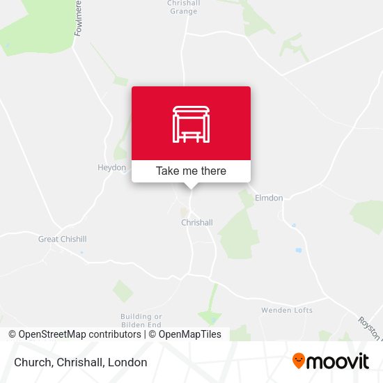 Church, Chrishall map