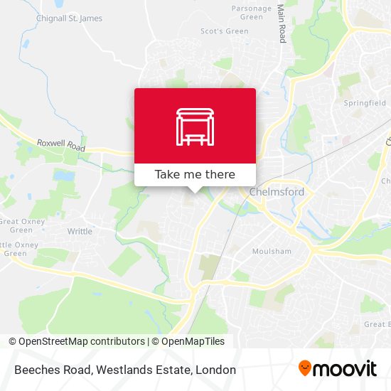 Beeches Road, Westlands Estate map
