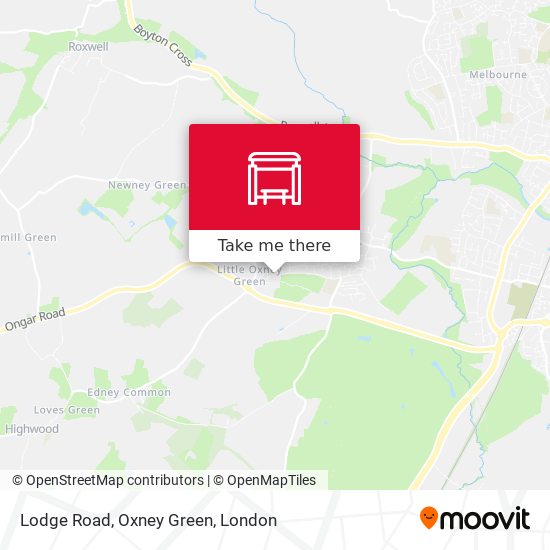 Lodge Road, Oxney Green map