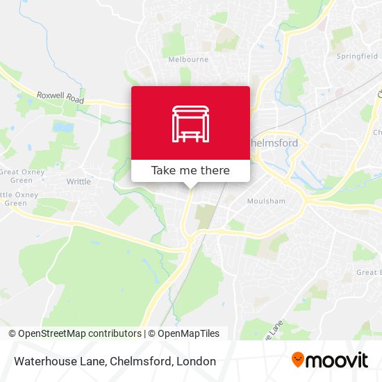 Waterhouse Lane, Chelmsford map