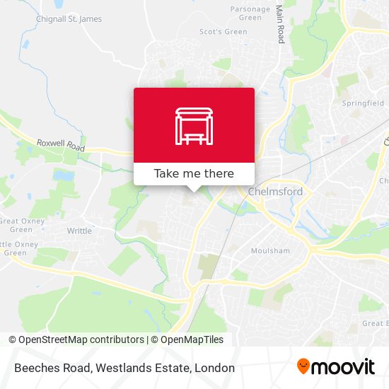 Beeches Road, Westlands Estate map