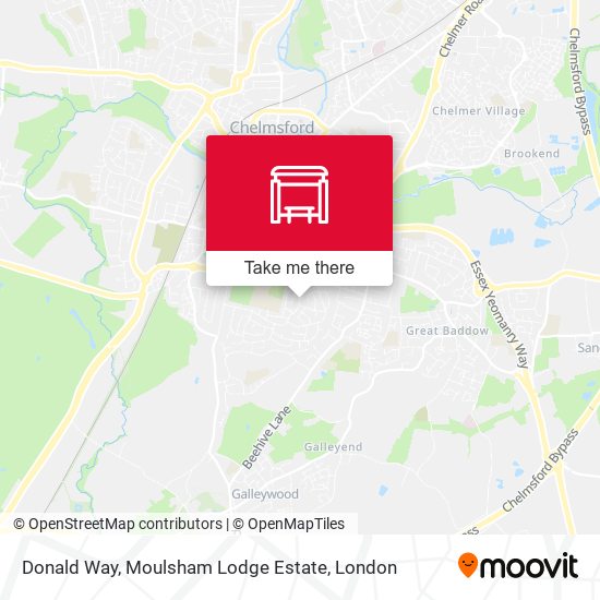 Donald Way, Moulsham Lodge Estate map