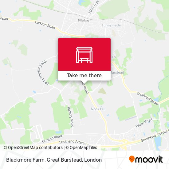 Blackmore Farm, Great Burstead map