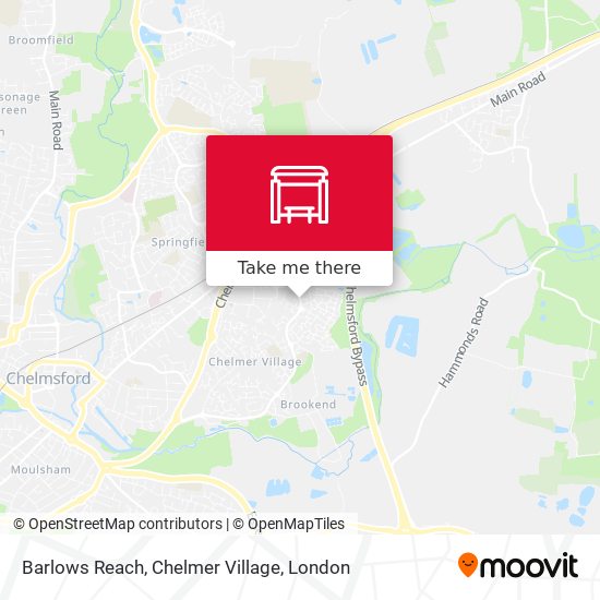 Barlows Reach, Chelmer Village map