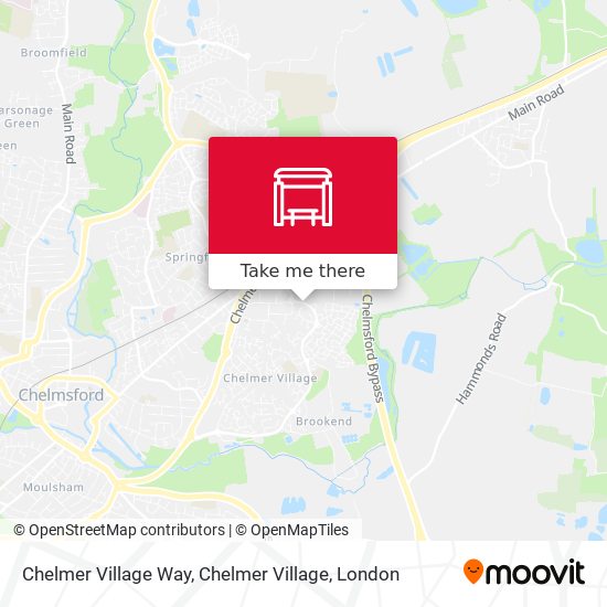 Chelmer Village Way, Chelmer Village map