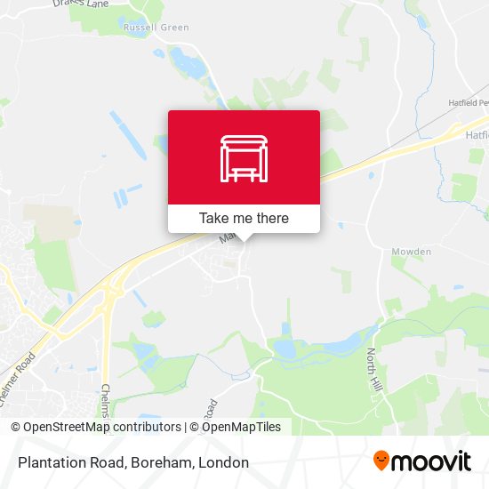 Plantation Road, Boreham map