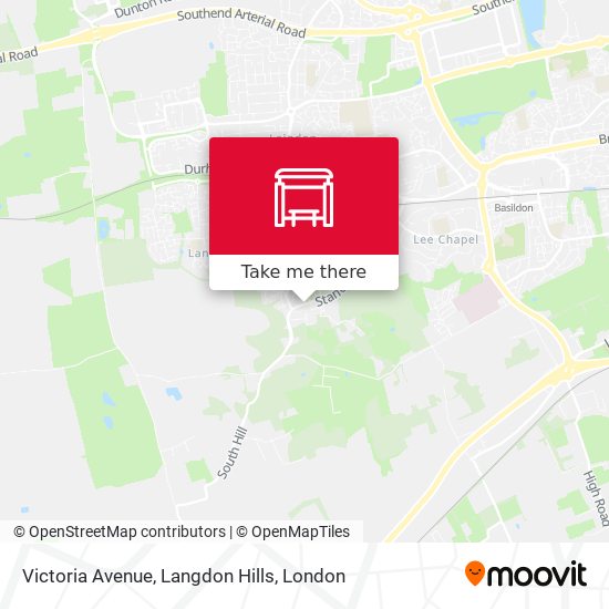 Victoria Avenue, Langdon Hills map