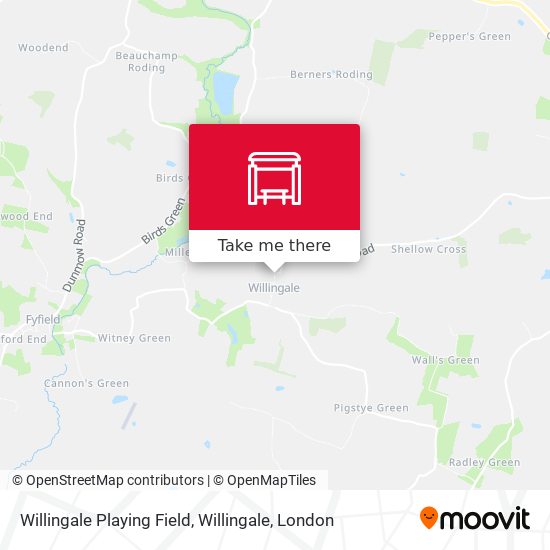 Willingale Playing Field, Willingale map
