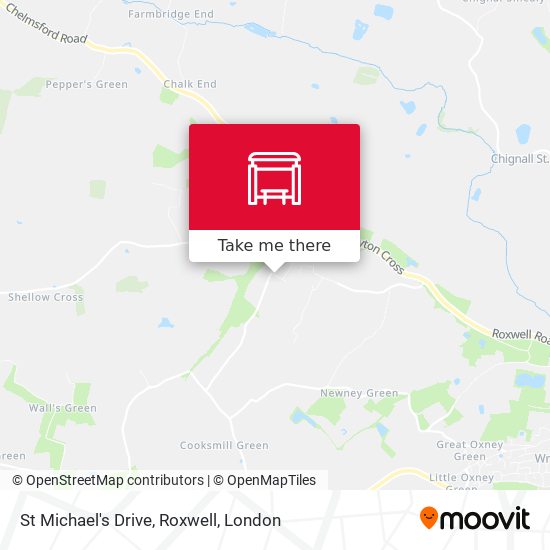 St Michael's Drive, Roxwell map