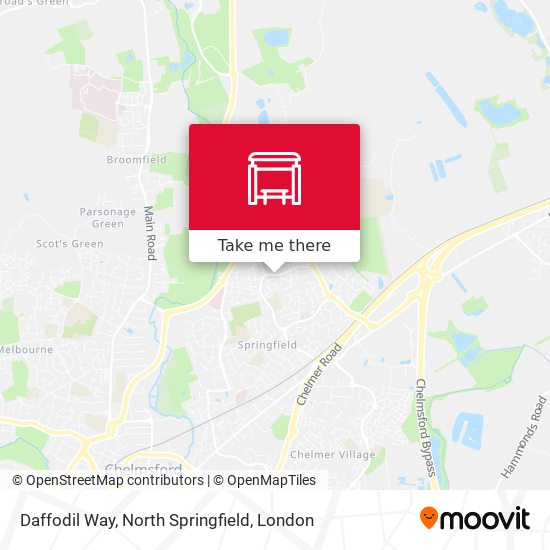 Daffodil Way, North Springfield map