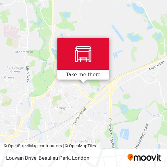 Louvain Drive, Beaulieu Park map