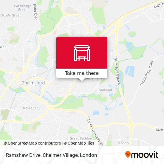 Ramshaw Drive, Chelmer Village map