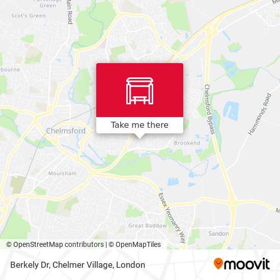 Berkely Dr, Chelmer Village map