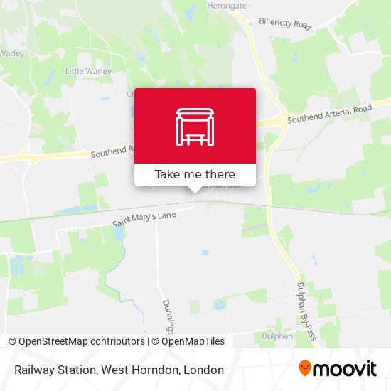 Railway Station, West Horndon map