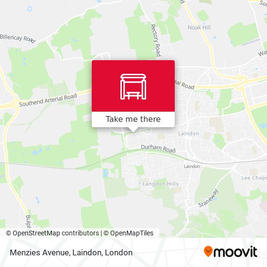 Menzies Avenue, Laindon map