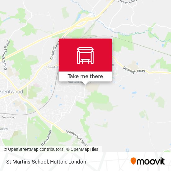 St Martins School, Hutton map