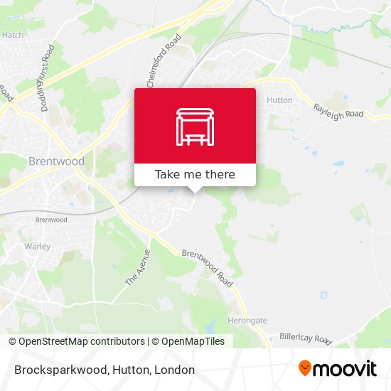 Brocksparkwood, Hutton map