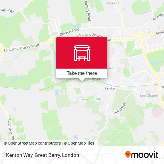 Kenton Way, Great Berry map