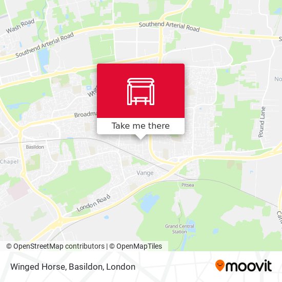 Winged Horse, Basildon map