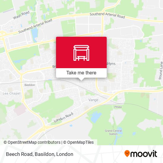 Beech Road, Basildon map