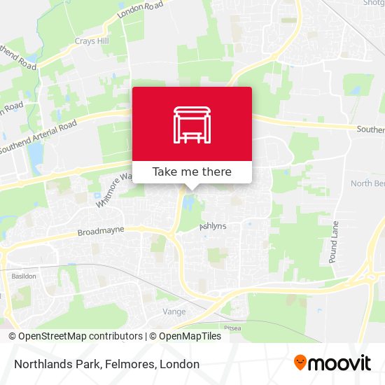 Northlands Park, Felmores map