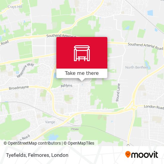 Tyefields, Felmores map