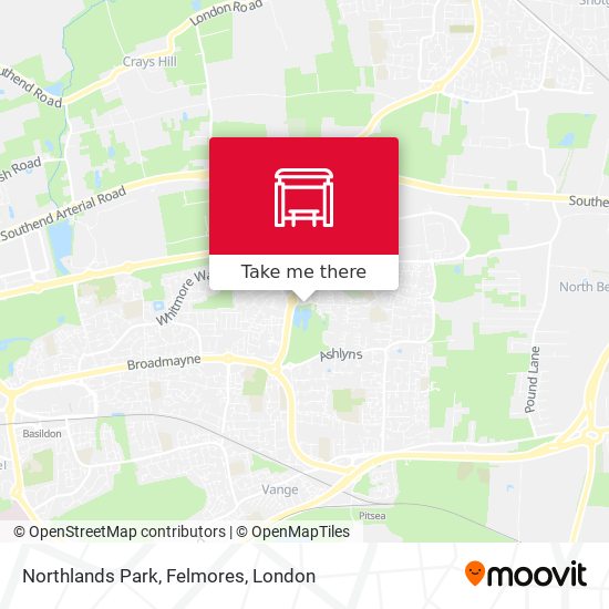 Northlands Park, Felmores map