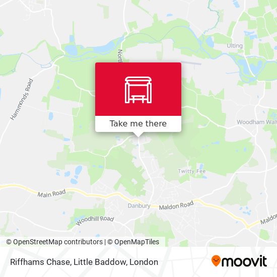 Riffhams Chase, Little Baddow map